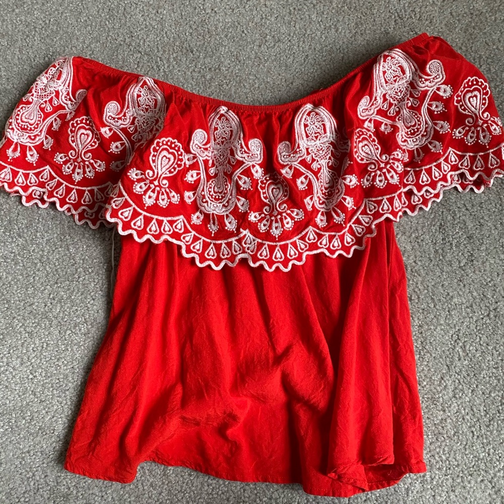 Off the Shoulder Floral Top
